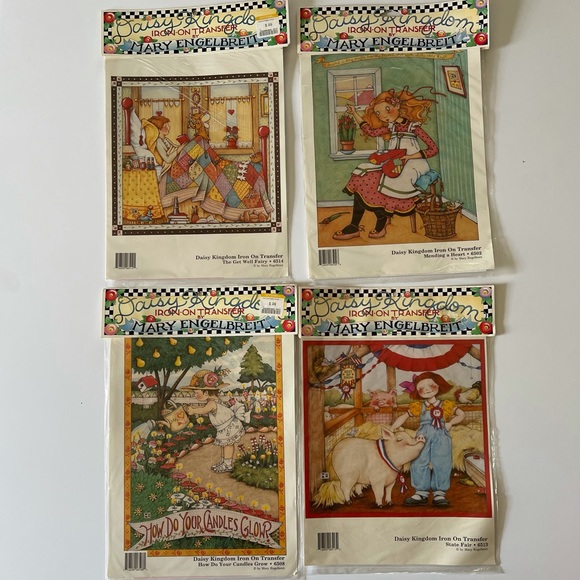 Mary Engelbreit Other - 4 Vintage Iron-on Tranfers by Mary Engelbreit 90s